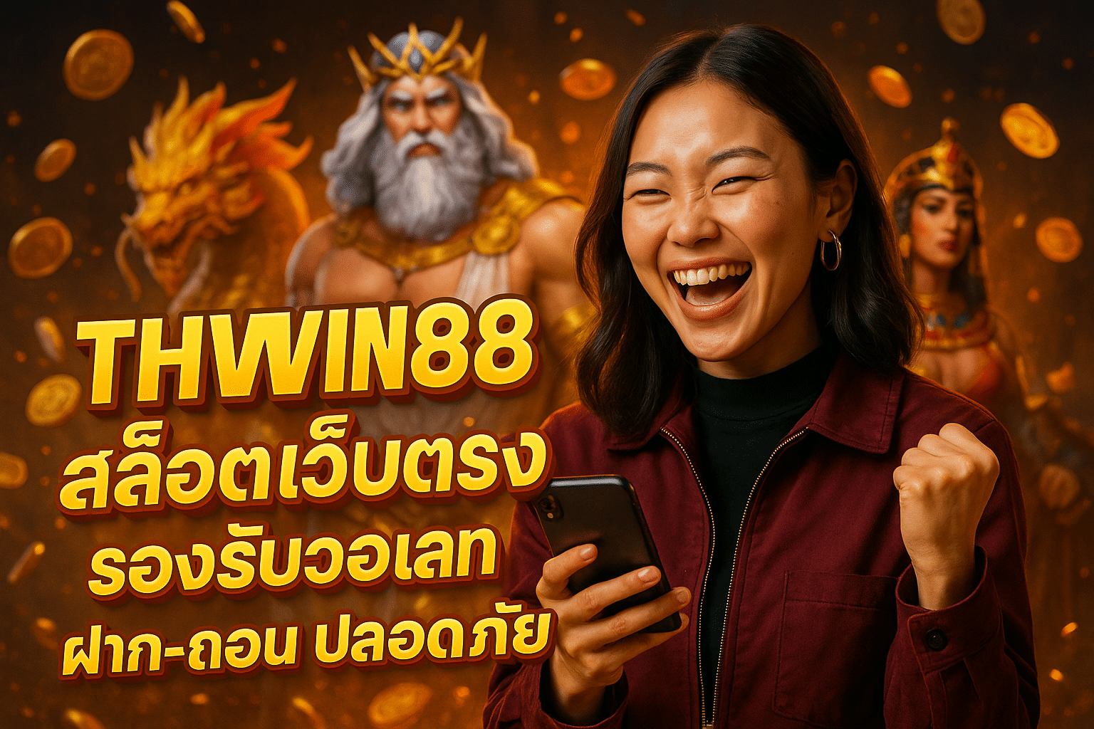 THWIN88 สล็อตเว็บตรง รองรับวอเลท ฝาก-ถอน ปลอดภัย