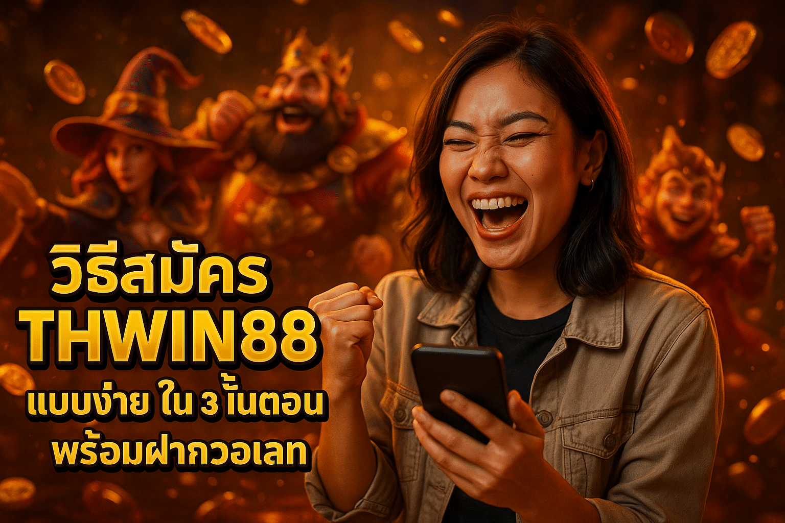 วิธีสมัคร THWIN88 แบบง่าย ใน 3 ขั้นตอน พร้อมฝากวอเลท