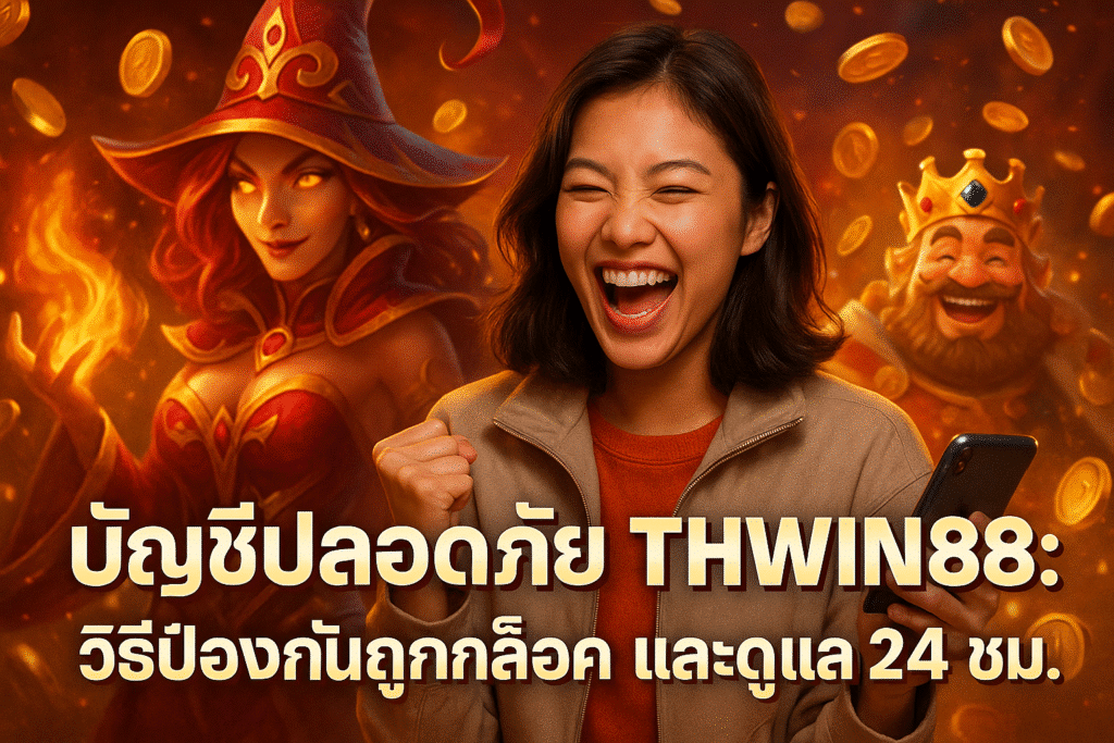 บัญชีปลอดภัย THWIN88: วิธีป้องกันถูกล็อค และดูแล 24 ชม.