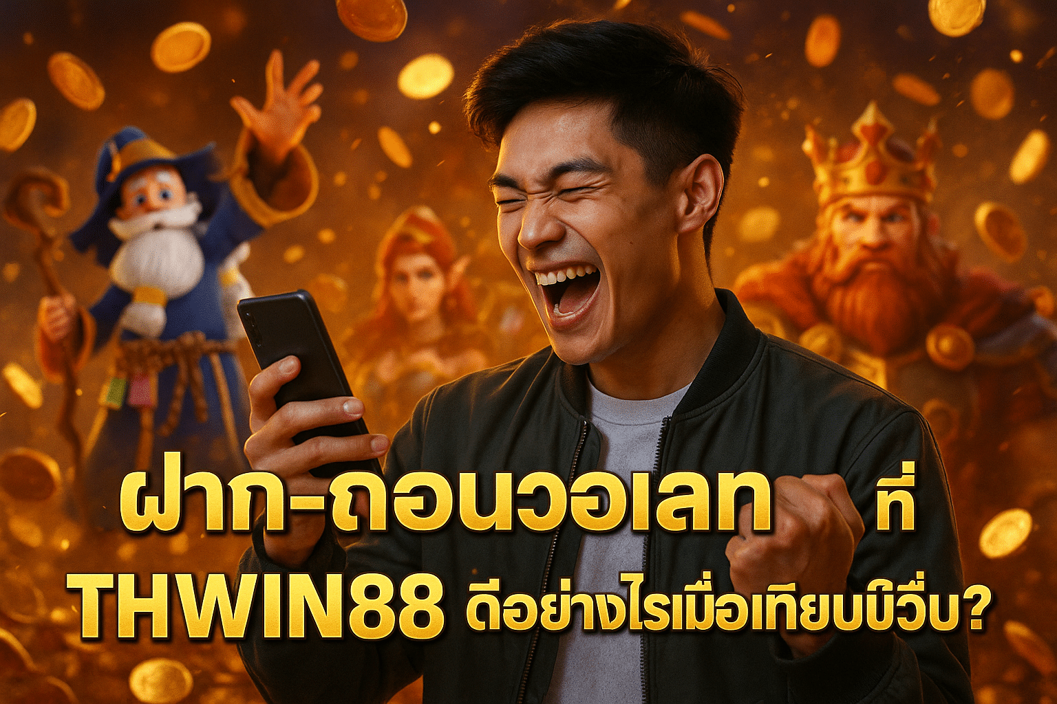 ฝาก-ถอนวอเลทที่ THWIN88 ดีอย่างไรเมื่อเทียบเว็บอื่น?